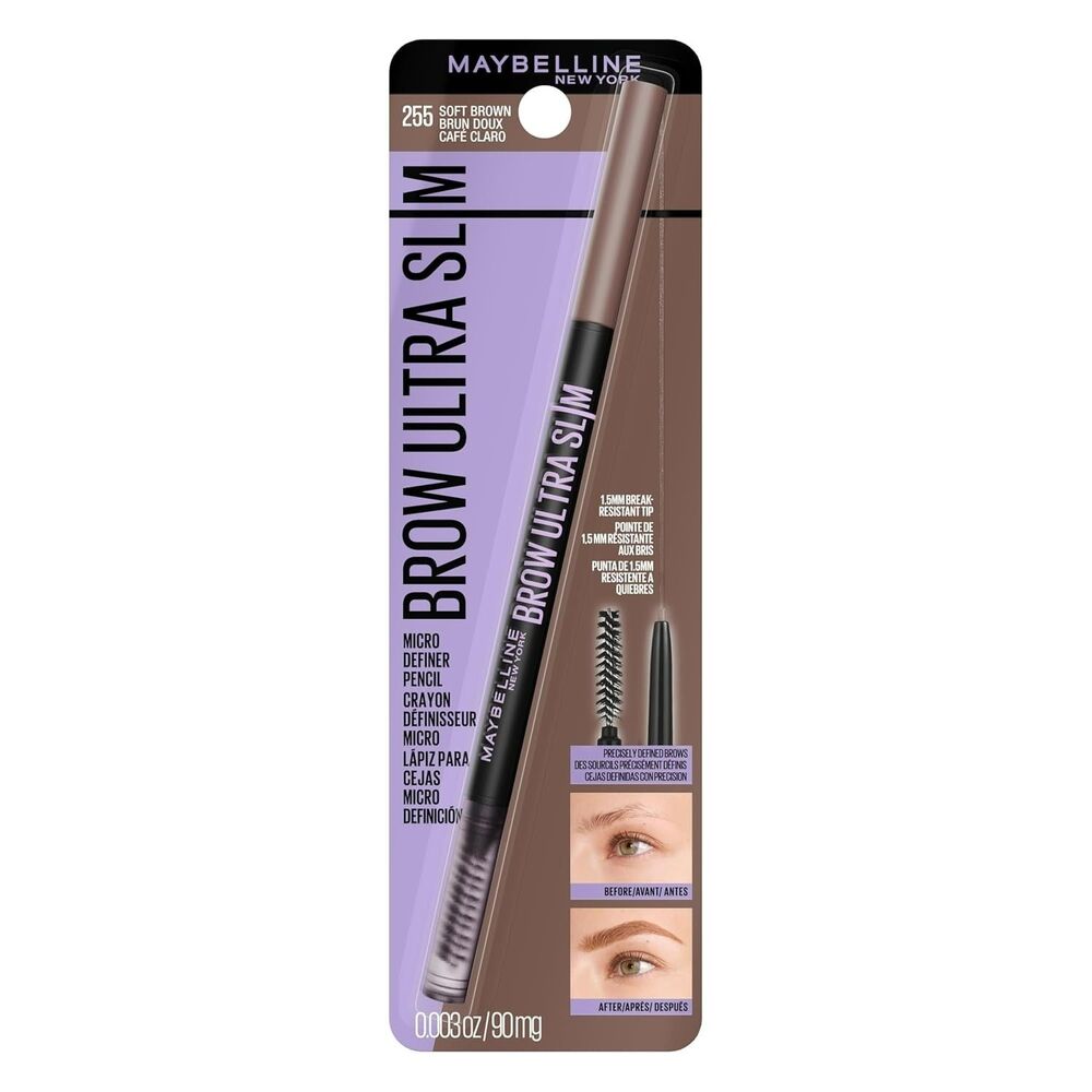 Maybelline Express Brow Ultra Slim Eyebrow Makeup Brow Pencil Soft Brown 1 Count
